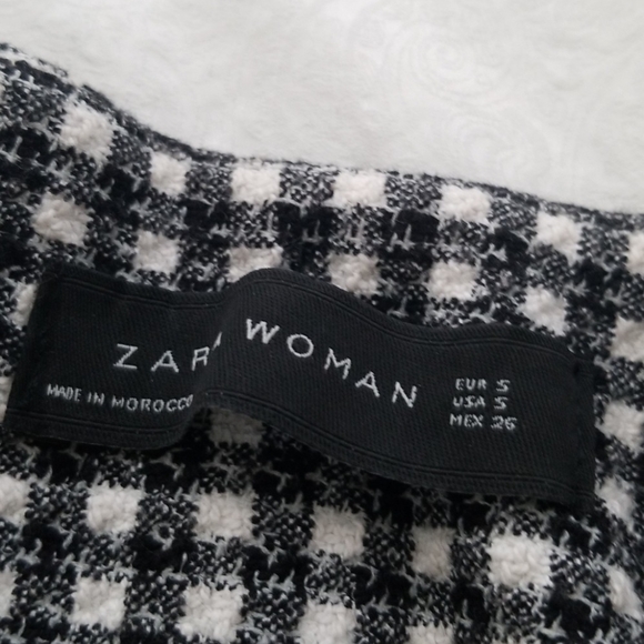 Zara Checkered Blazer Size S - Picture 6 of 14